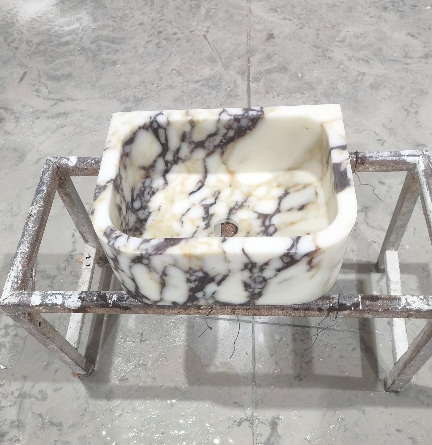 Calacatta Viola Marble Sink