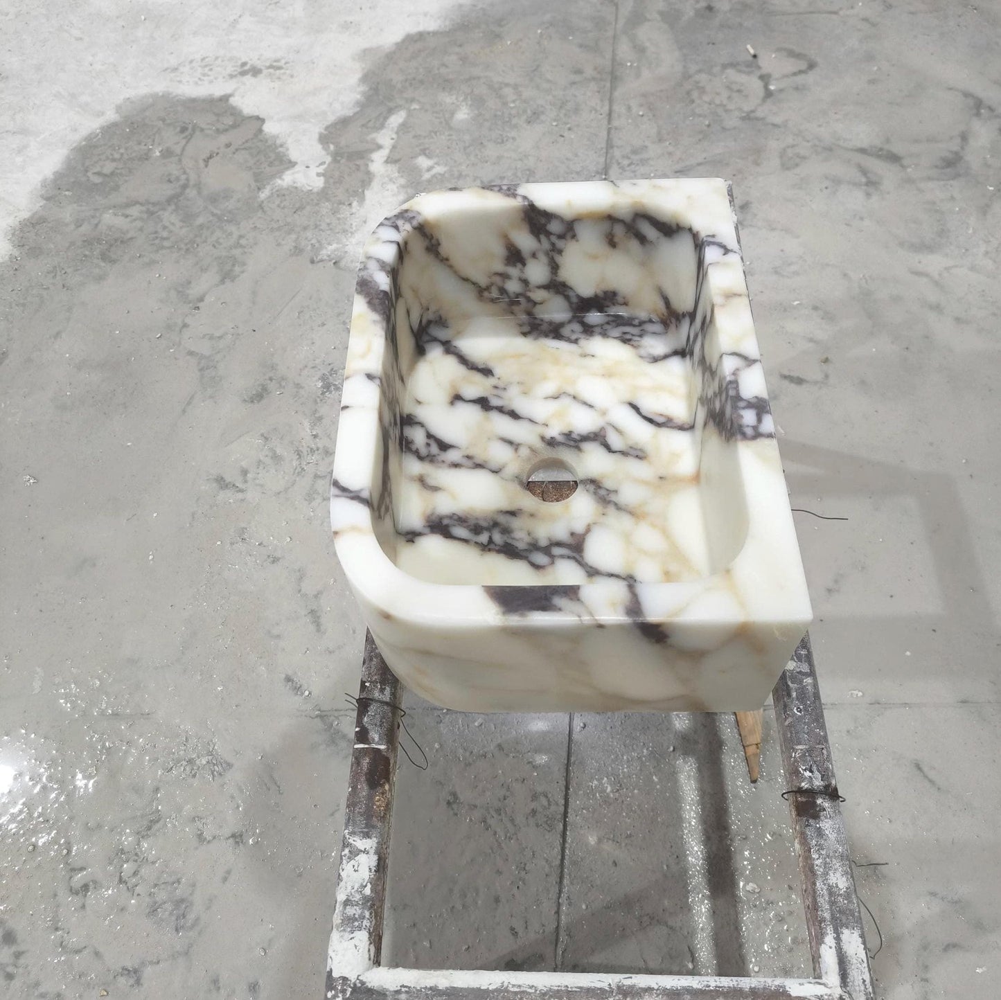 Calacatta Viola Marble Sink