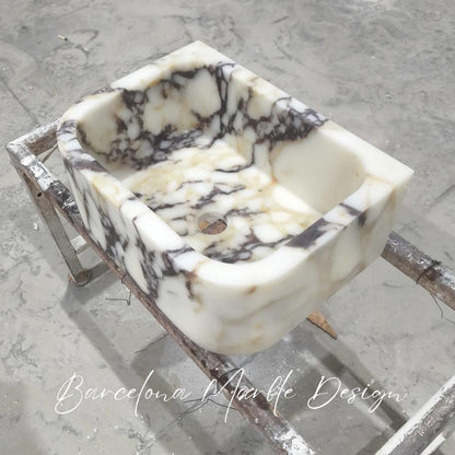 Calacatta Viola Marble Sink