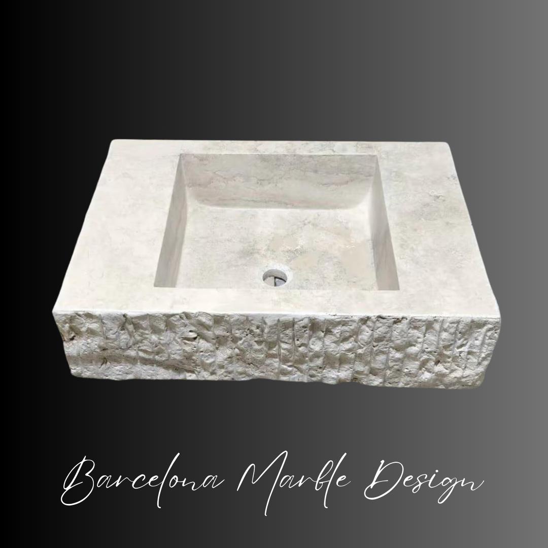 Custom Travertine Sink
