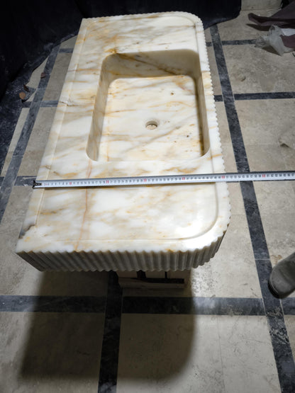 Calacatta Gold Marble Sink