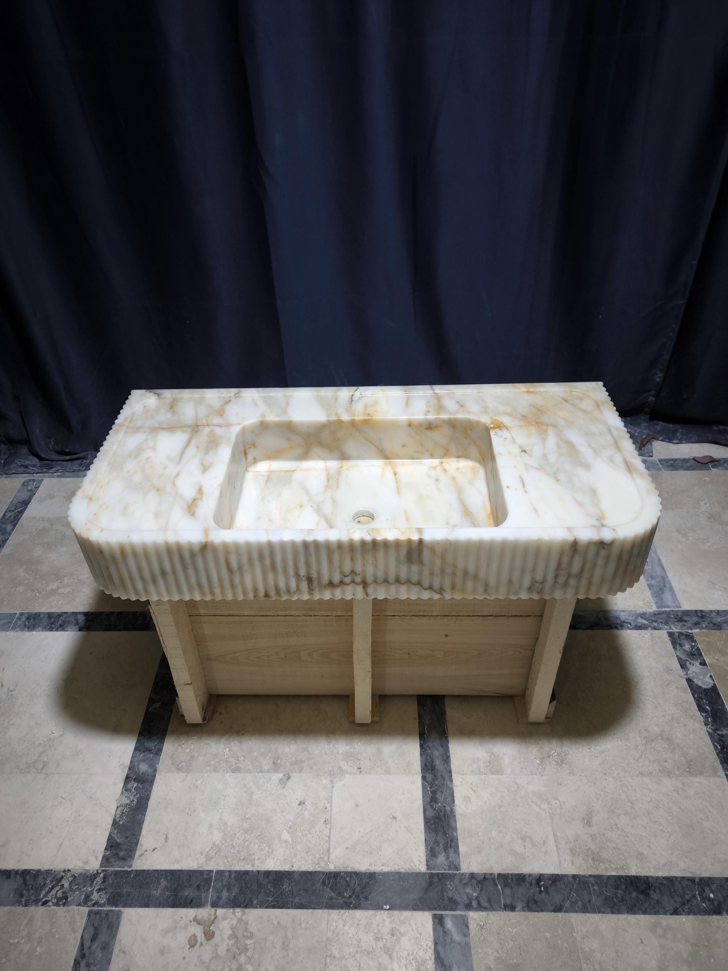 Calacatta Gold Marble Sink