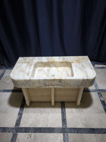 Calacatta Gold Marble Sink