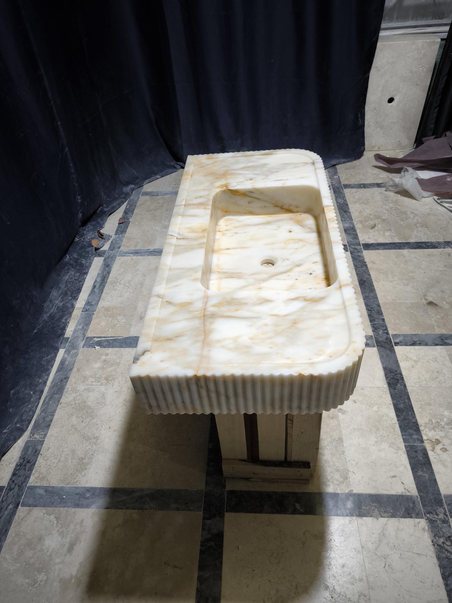 Calacatta Gold Marble Sink
