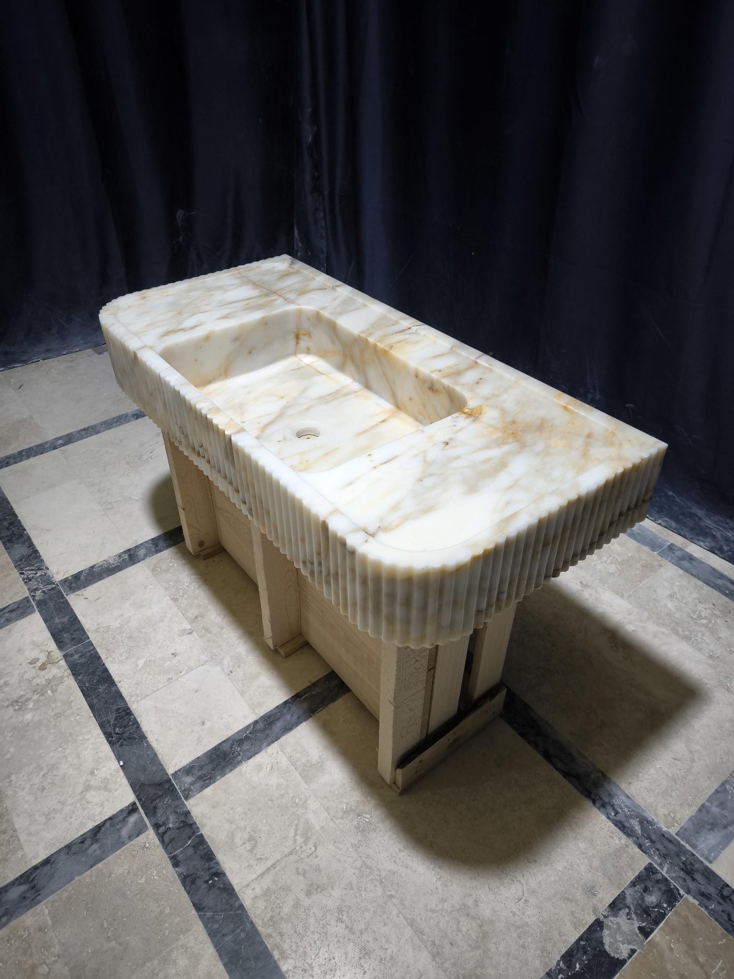 Calacatta Gold Marble Sink