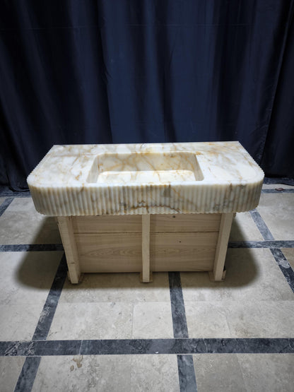 Calacatta Gold Marble Sink