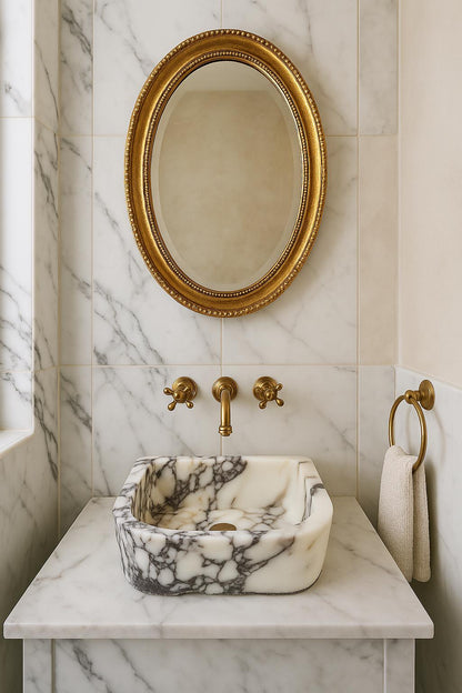 Calacatta Viola Marble Sink