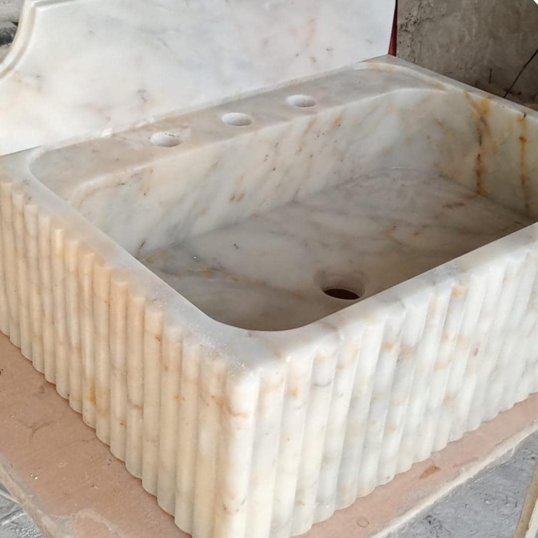 Calacatta Viola Marble Sink