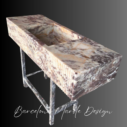 Calacatta Pink Marble Sink