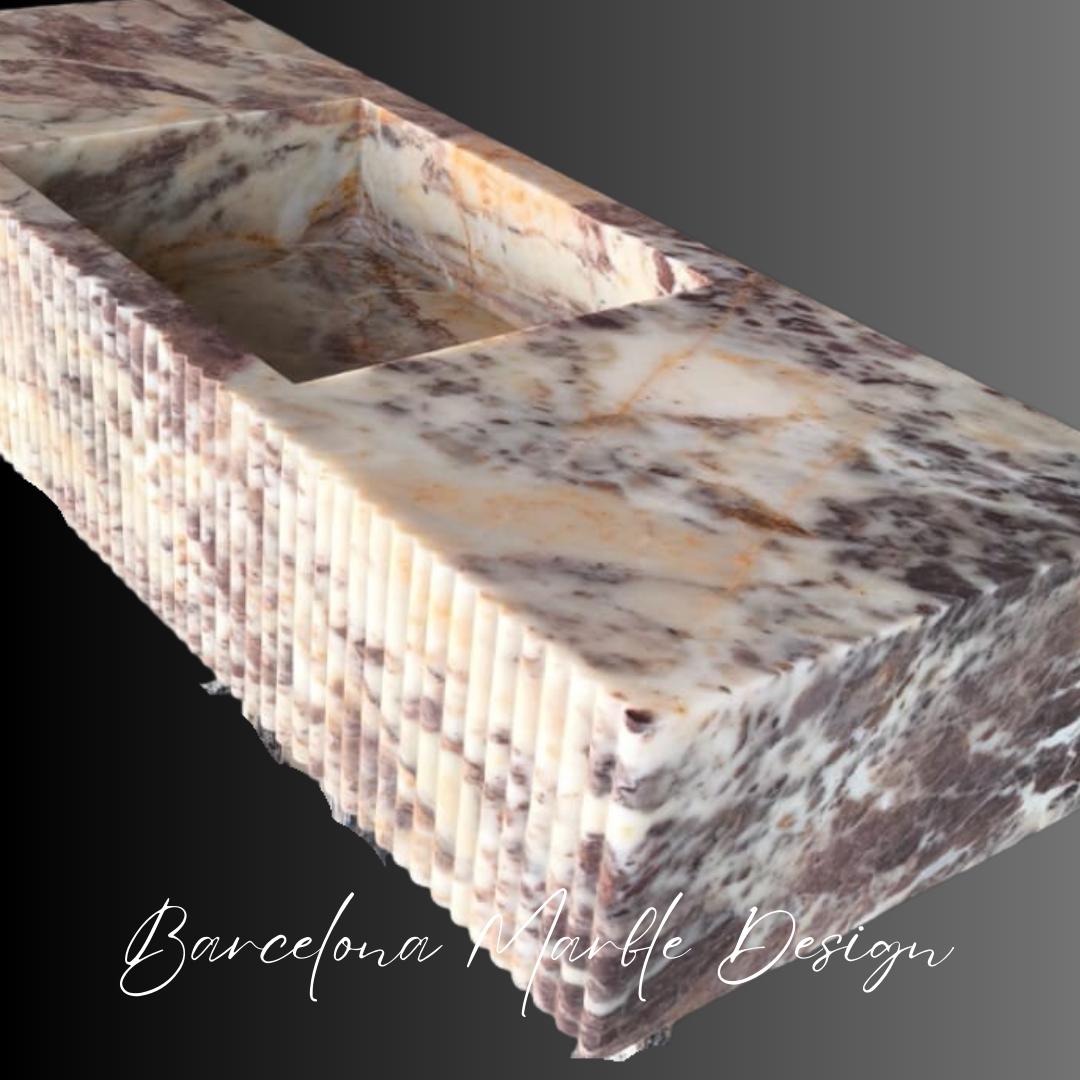 Calacatta Pink Marble Sink