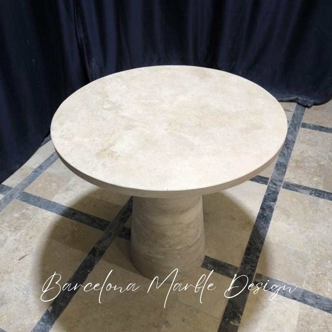 Travertine Plinth Coffee Table
