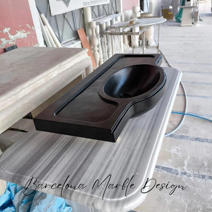 Nero Marquina Marble Sink