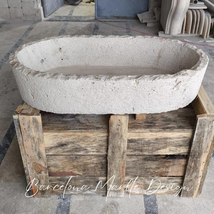Travertine Sink – Handcrafted Natural Stone Basin