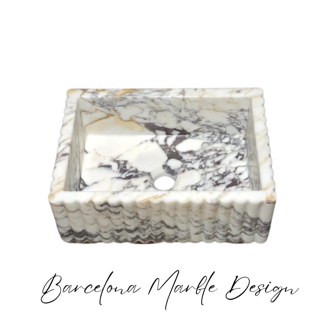 Calacatta Viola Marble Sink