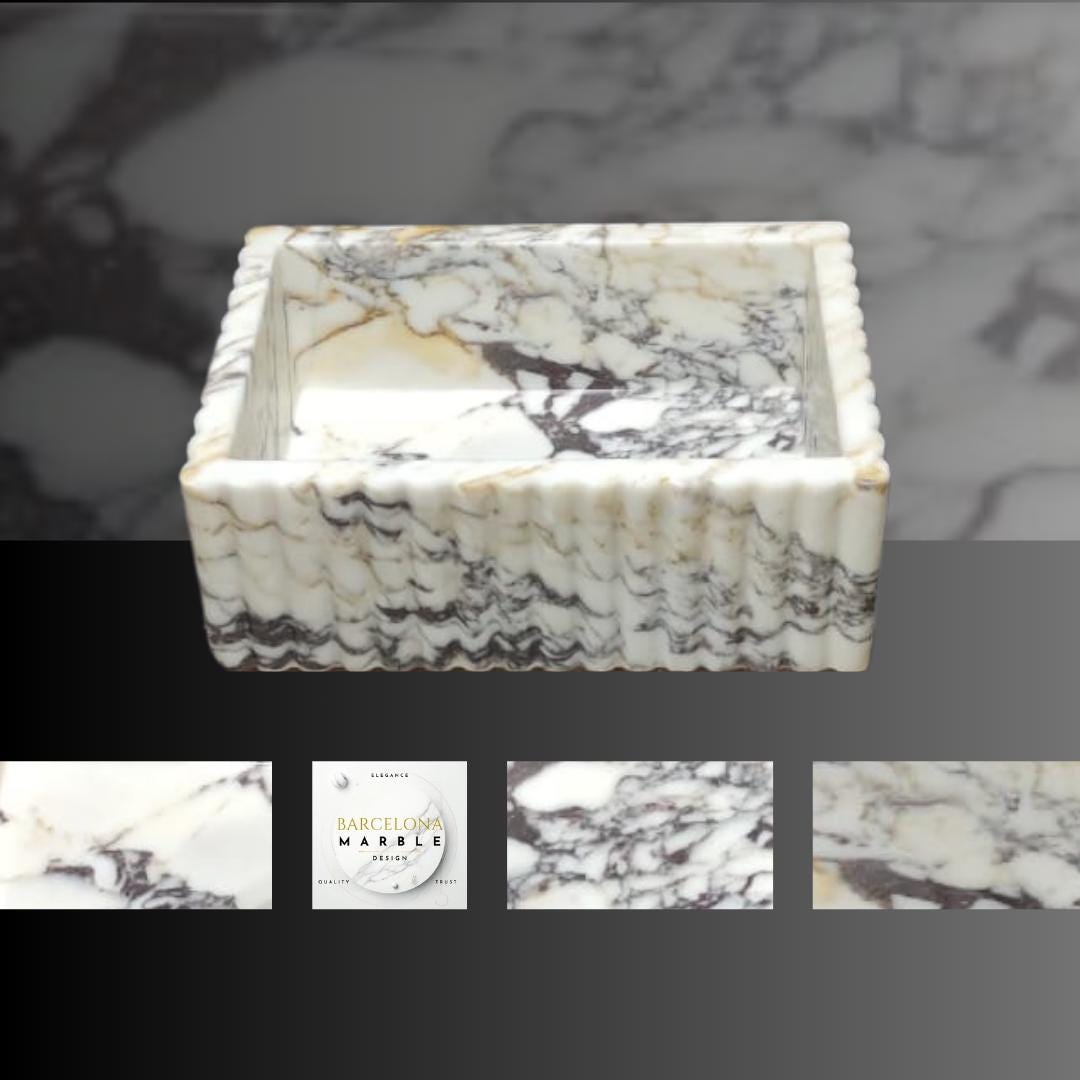 Calacatta Viola Marble Sink