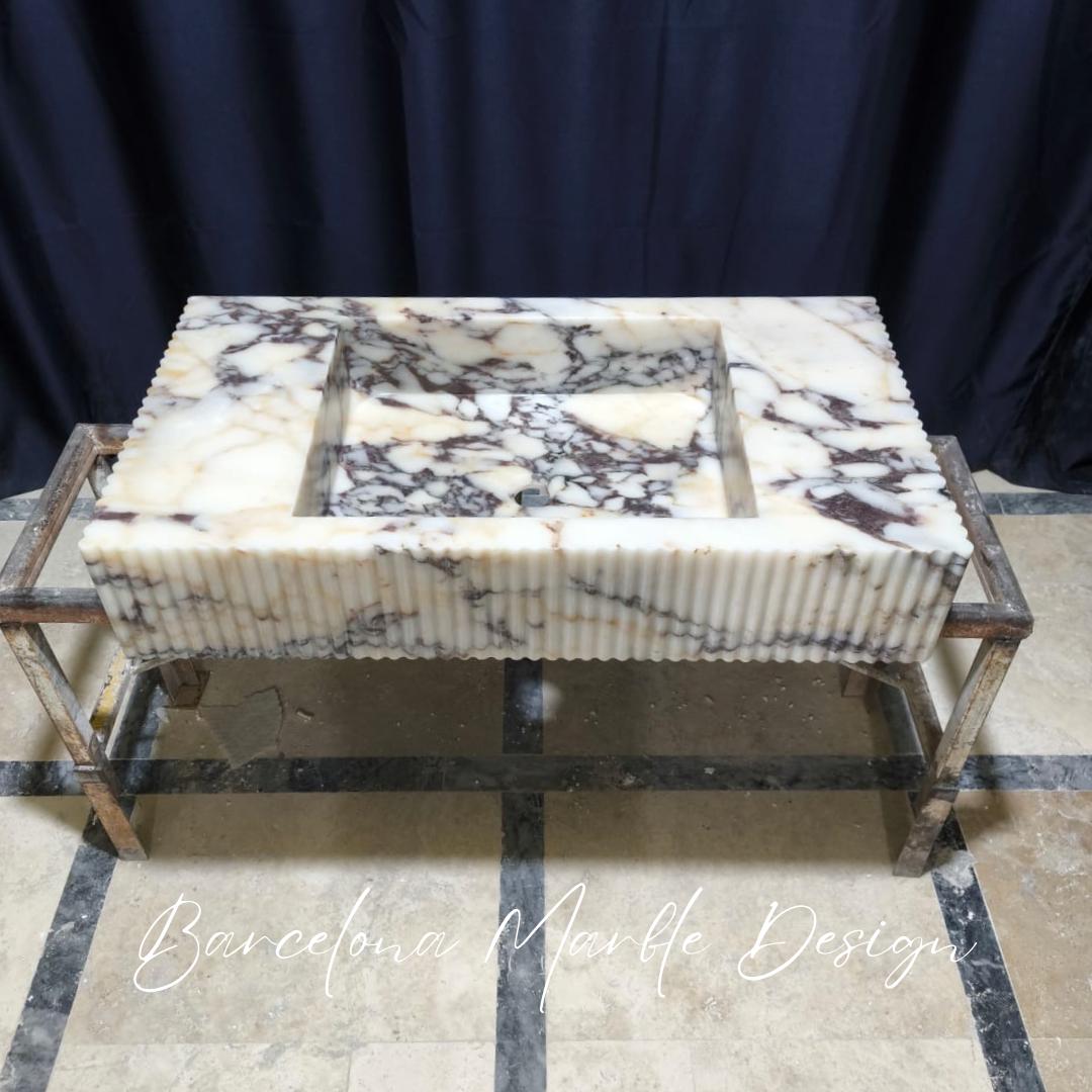 Calacatta Viola Marble Sink