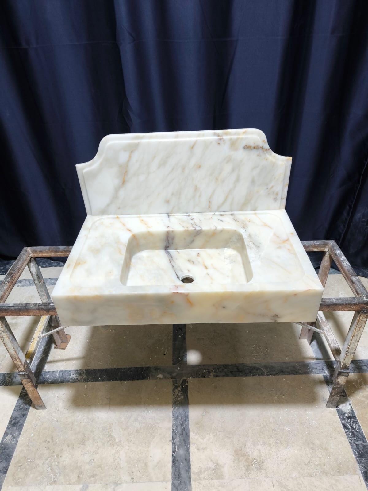 Calacatta Gold Marble Sink