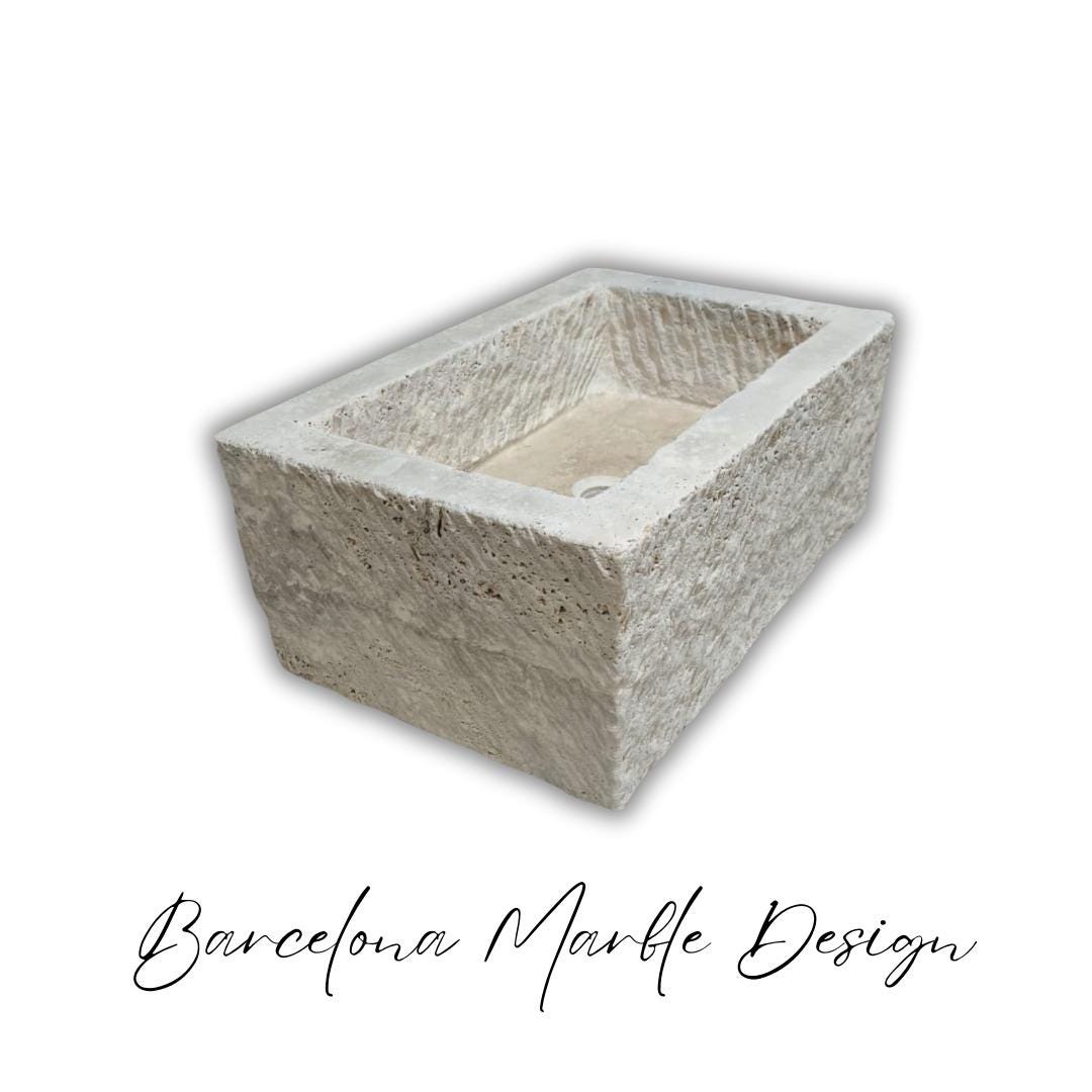 Rustic Travertine Marble Sink