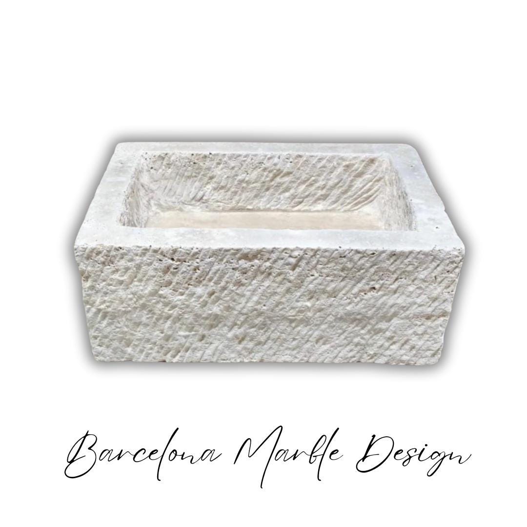 Rustic Travertine Marble Sink
