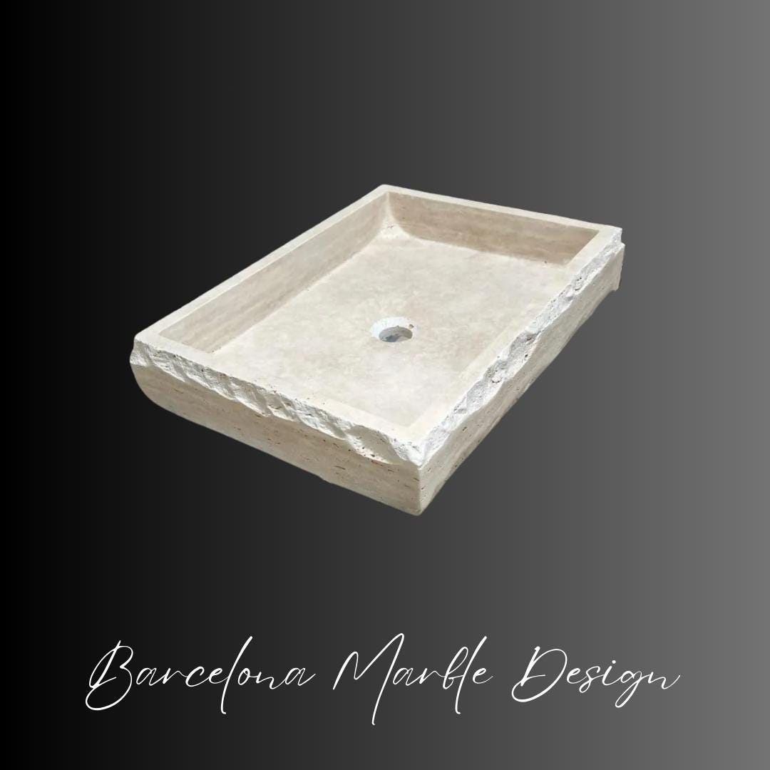 Custom Travertine Marble Sink