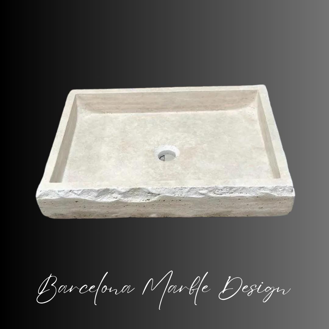 Custom Travertine Marble Sink