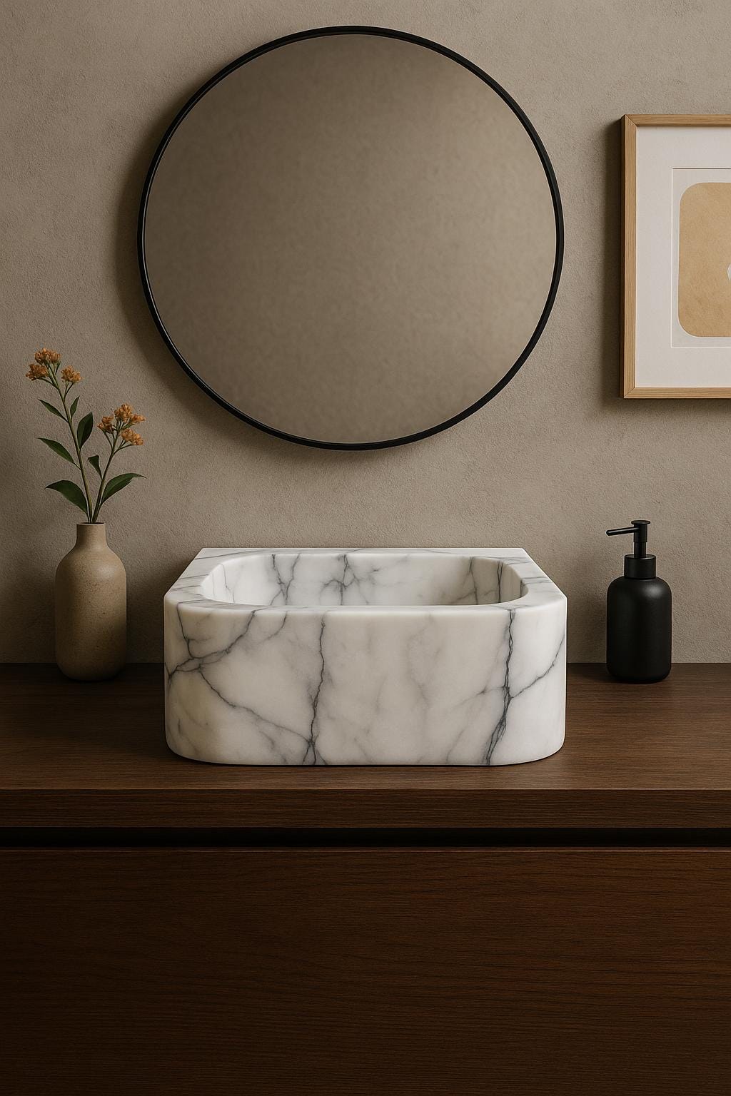 Lilac Marble Sink