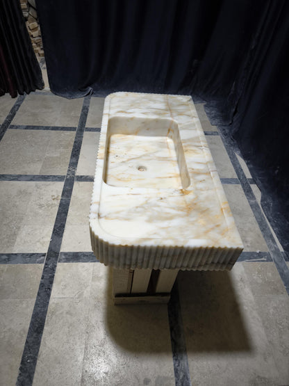 Calacatta Gold Marble Sink