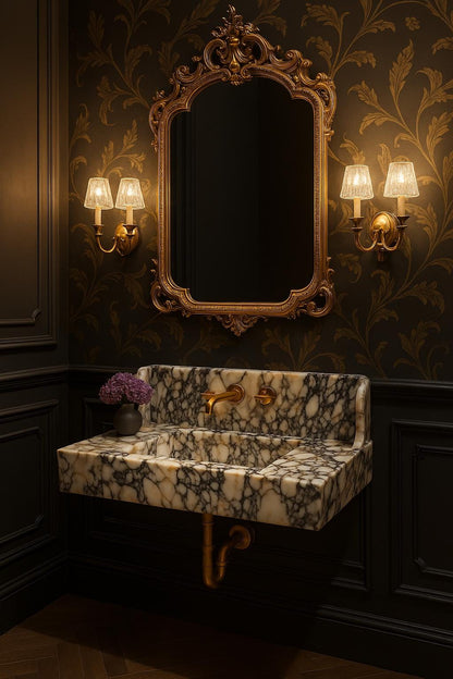 Calacatta Viola Marble Sink
