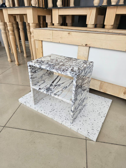Calacatta Viola Marble Side Table