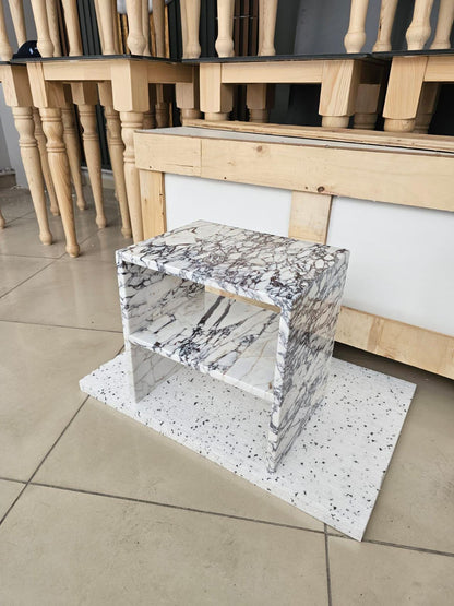 Calacatta Viola Marble Side Table