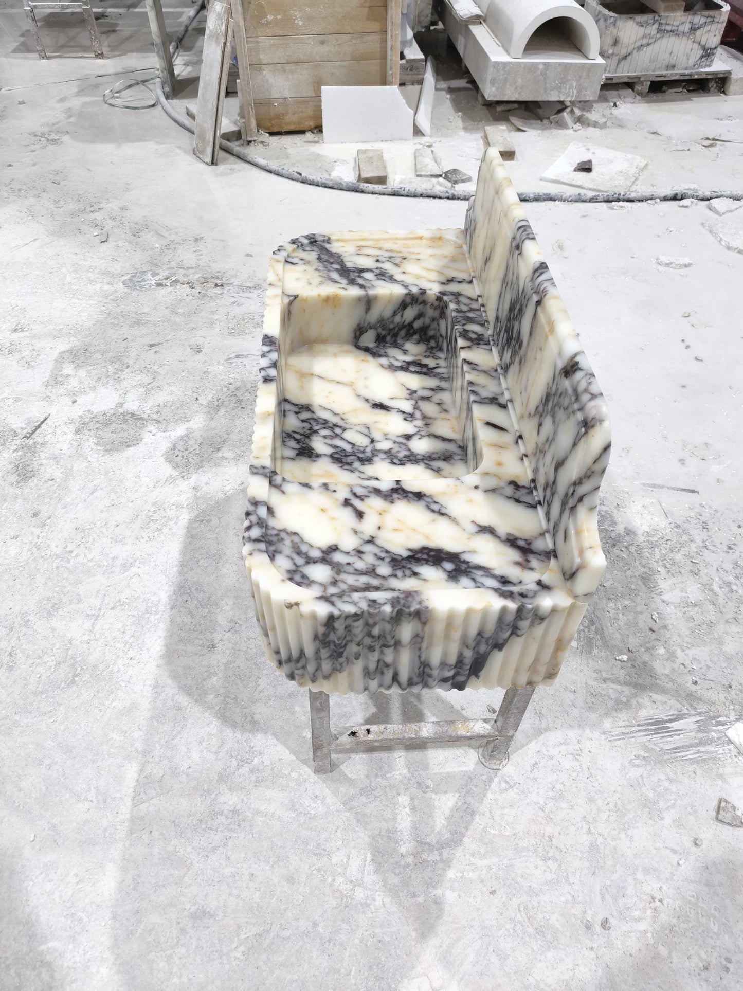 Calacatta Viola Marble Sink