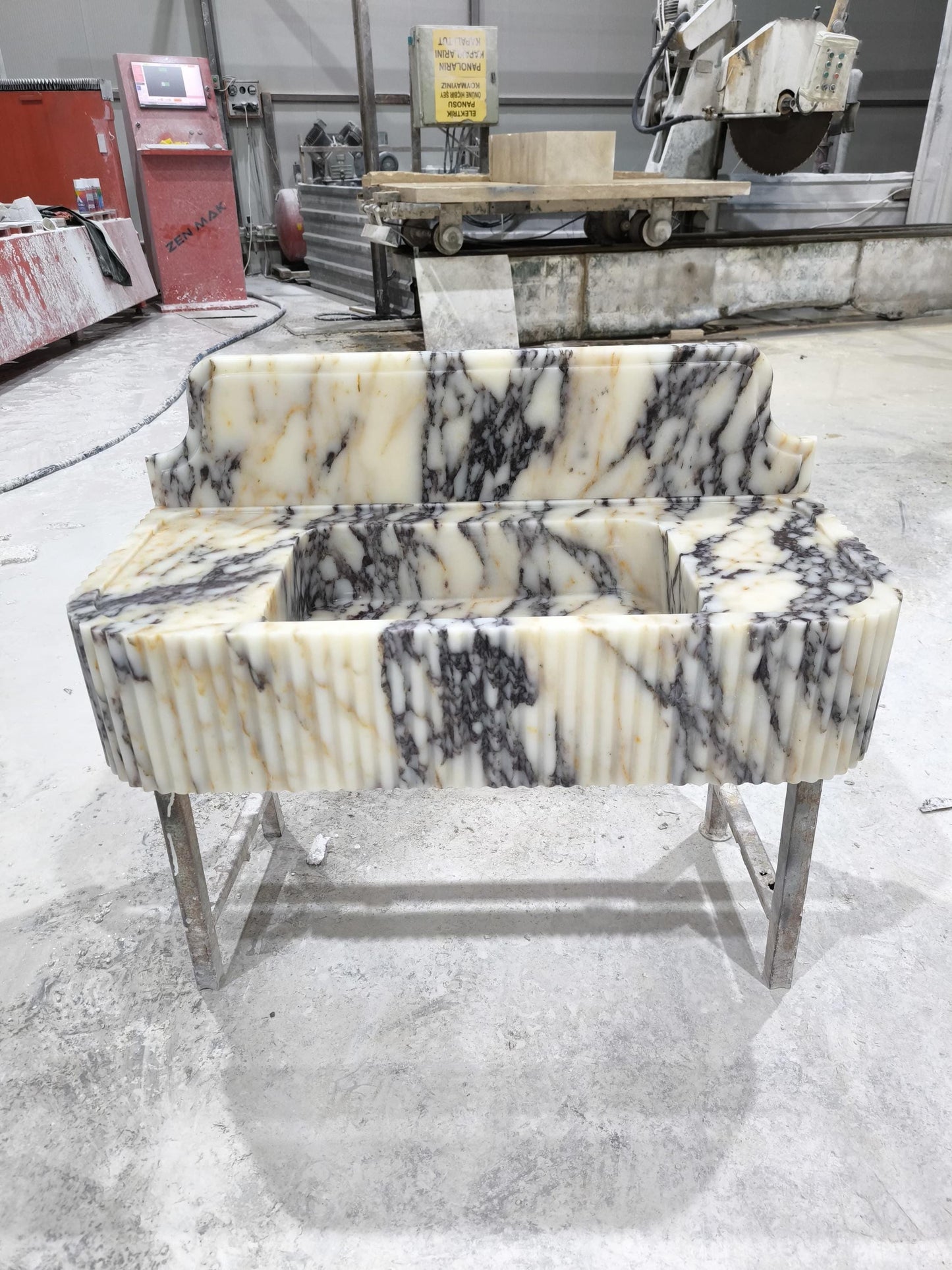 Calacatta Viola Marble Sink