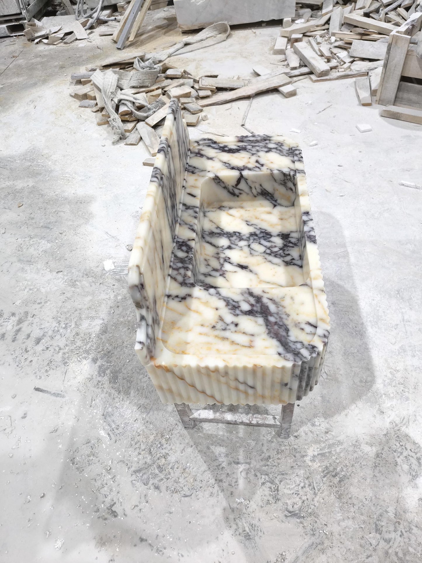 Calacatta Viola Marble Sink