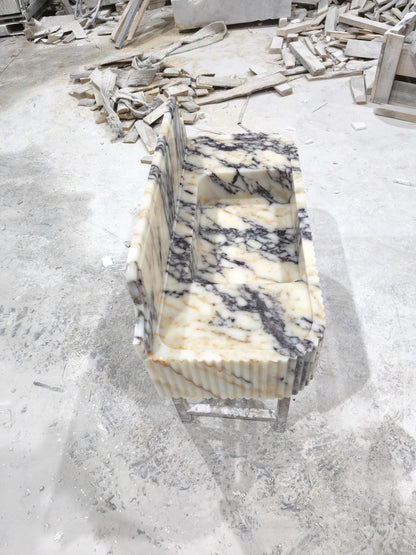 Calacatta Viola Marble Sink