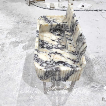 Calacatta Viola Marble Sink
