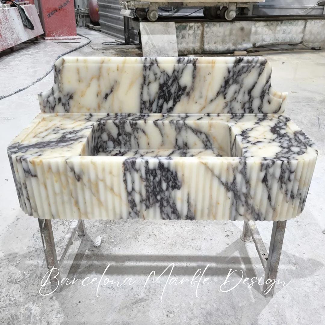 Calacatta Viola Marble Sink