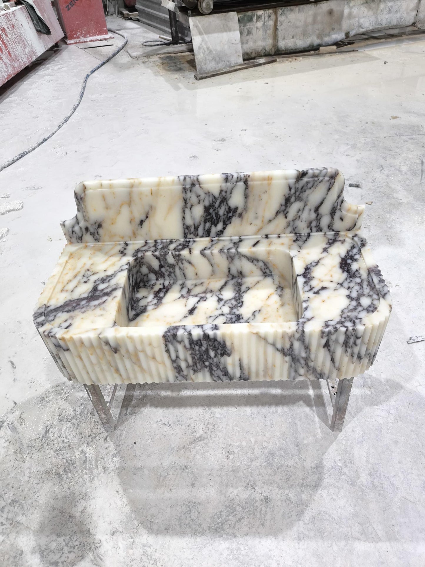 Calacatta Viola Marble Sink