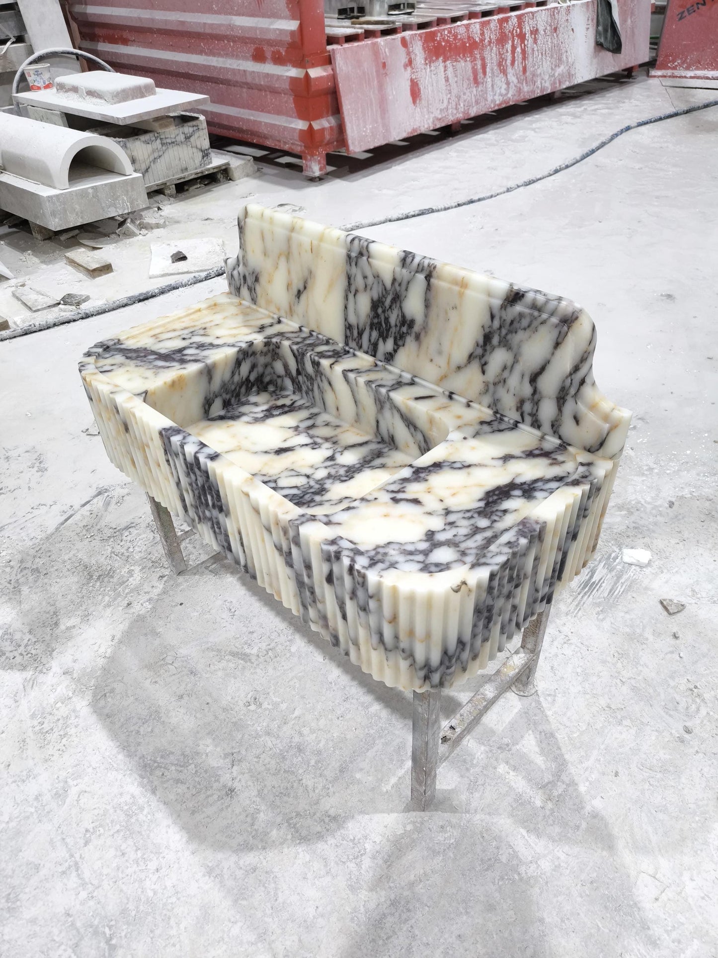 Calacatta Viola Marble Sink