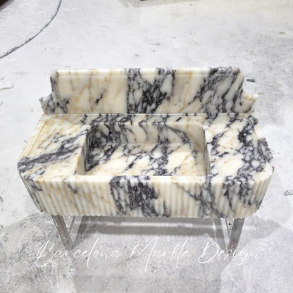 Calacatta Viola Marble Sink