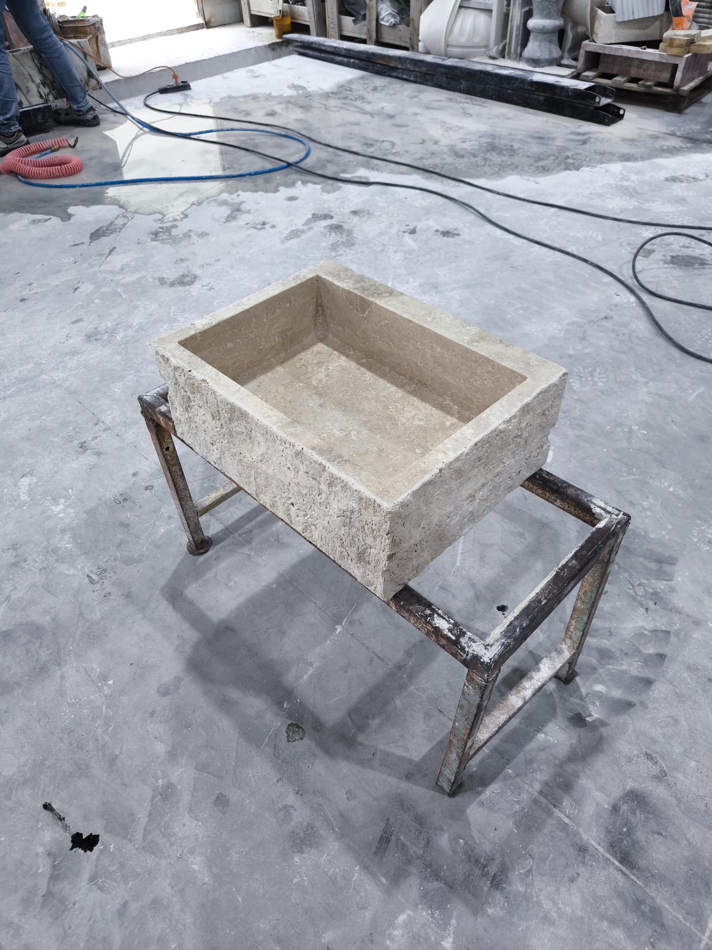 Beige Travertine Sink