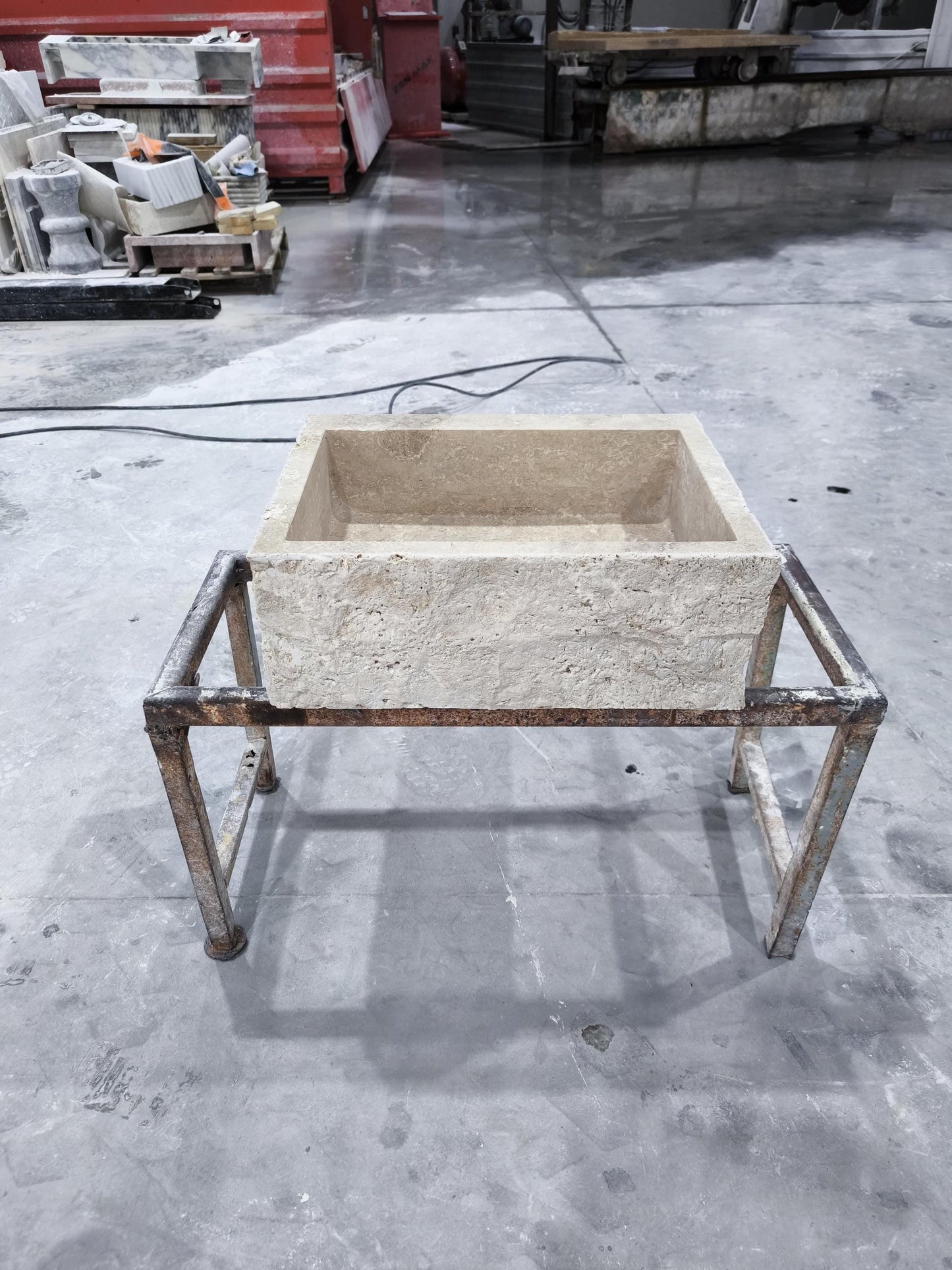 Beige Travertine Sink