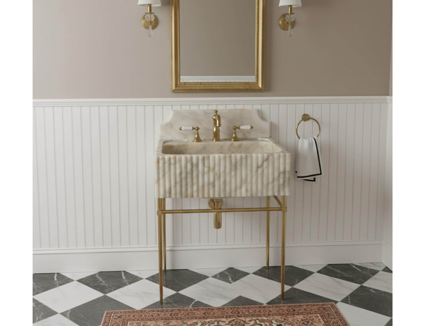 Calacatta Viola Marble Sink