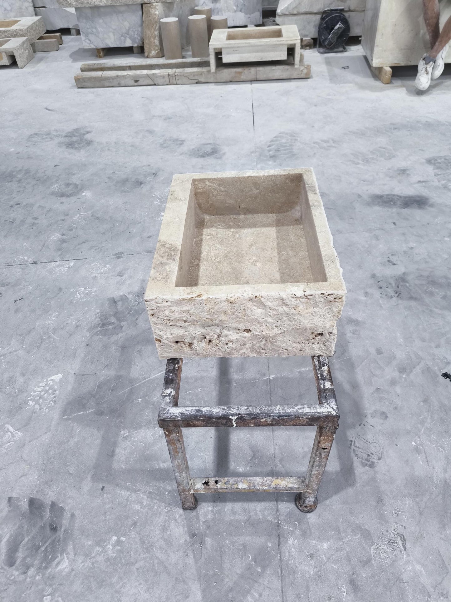 Beige Travertine Sink