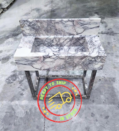 Lilac Marble Sink