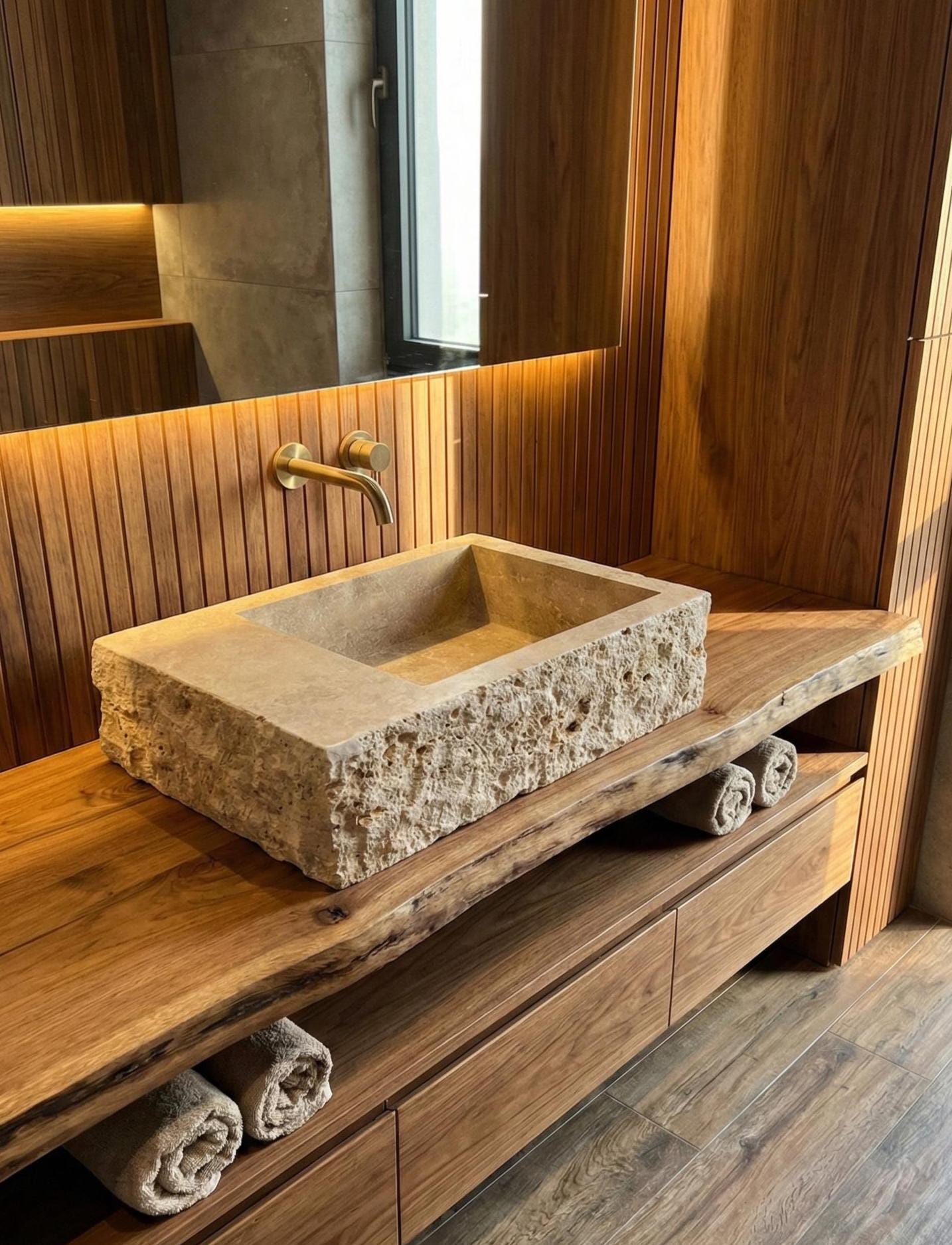 Travertine Sink