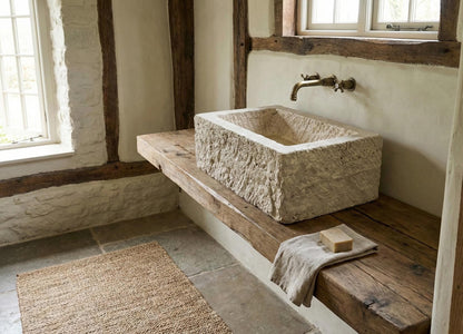 Rustic Travertine Marble Sink