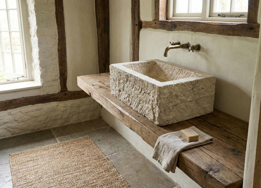 Rustic Travertine Marble Sink