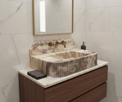 Pink Marble Sink