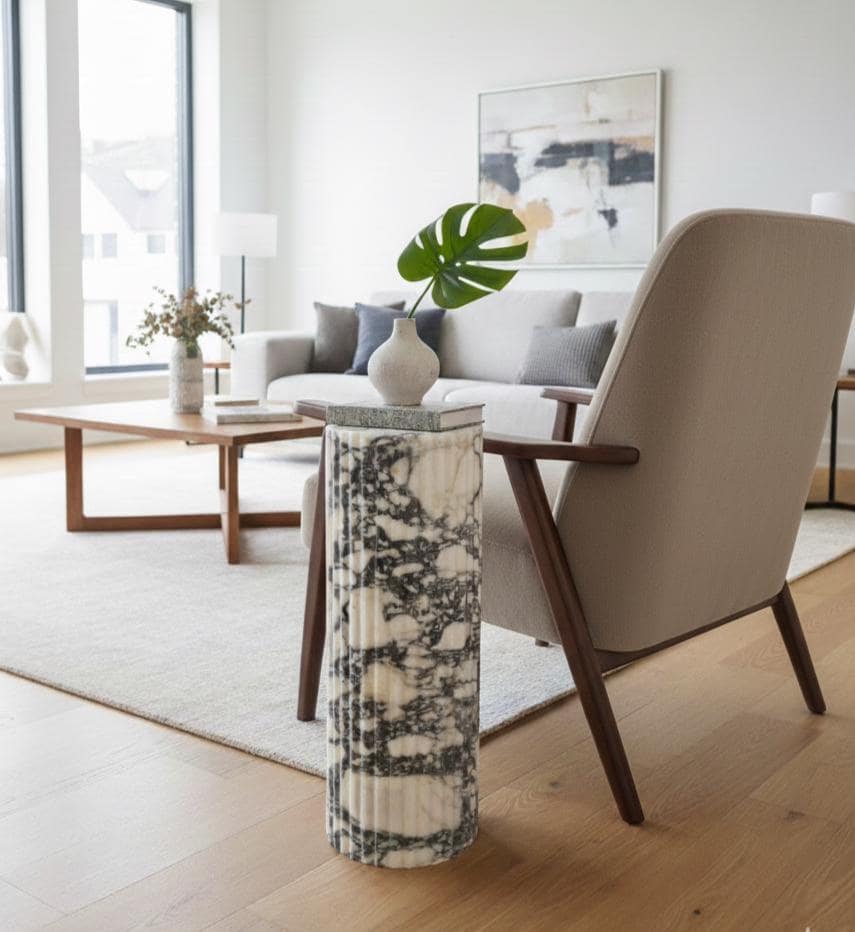 Calacatta Viola Side Table