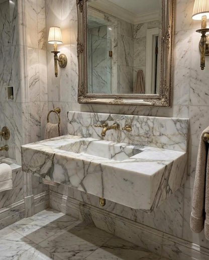 Calacatta Monet Marble Sink